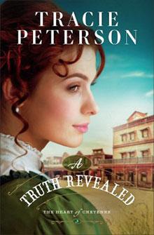 A vintage style book cover with a woman in profile and old western buildings in the background.