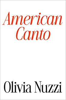 Book cover with the title "American Canto" in red and "Olivia Nuzzi" in black on a white background.