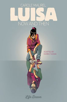 Book cover of "Luisa: Now and Then" showing a woman looking at her reflection, adapted by Mariko Tamaki.