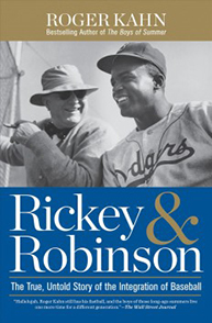 Cover of the book "Rickey & Robinson: The True, Untold Story of the Integration of Baseball" by Roger Kahn.