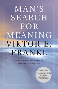 The cover of "Man's Search for Meaning" by Viktor E. Frankl with more than 12 million copies sold worldwide.