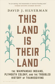 Cover of the book "This Land Is Their Land" by David J. Silverman with stylized corn illustrations on both sides.