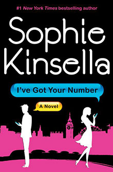 Book cover for "I've Got Your Number" by Sophie Kinsella, showing silhouettes with phones and a London skyline.
